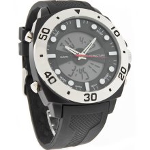 Structure by Surface Mens Digital/Analog Multi-Function Rubber Strap Watch 32662