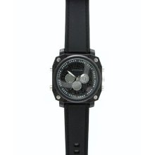 Structure by Surface Mens XL Black Analog-Digital Chronograph Quartz Watch 32477