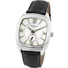 Stuhrling 116a 33152 Princeton Ii Swiss Quartz White Dial Leather Mens Watch