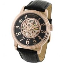Stuhrling Original 107A.334541 Mens Skeleton Automatic Apollo Watch on a 16K Rose Gold Layered Caseandamp;#44; Case-Backandamp;#44; Crown and Movement