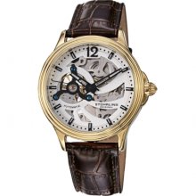 Stuhrling Original 170 3335k2 Classic Delphi Helix Automatic Skeleton Mens Watch