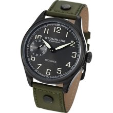 Stuhrling Original 457 3355d54 Legacy Sport Mechanical Leather Mens Watch