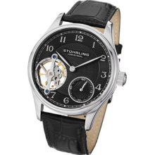 Stuhrling Original 492 33151 Classic Cuvette Mechanical Leather Mens Watch