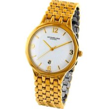 Stuhrling Original Men's Marquis Gentry Quartz Stainless Steel Bracelet Watch