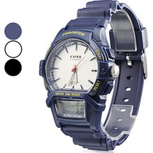 Style Unisex's Multi-Functional Rubber Automatic Analog-Digital Wrist Watch (Assorted Colors)
