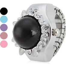 Style Women's Sun-Shaped Alloy Analog Quartz Ring Watch (Assorted Colors)