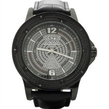 Super Techno by Joe Rodeo 0.10CT diamonds Watch Black Case & face M-6099