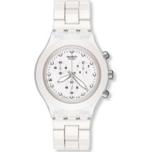 Swatch SVCK4045AG Plastic White Dial Chronograph Men's Watch