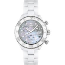 SWISS LEGEND Men's Karamica Chronograph White Ceramic