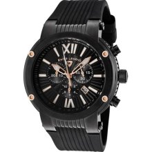 SWISS LEGEND Watches Men's Legato Cirque Chronograph Black Textured Di