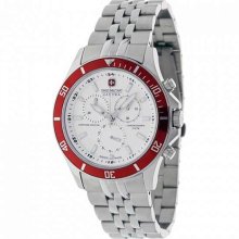 Swiss Military Hanowa Men's Flagship Chrono 06-5183-04-001-04 Silver Stainless-Steel Quartz Watch with White Dial