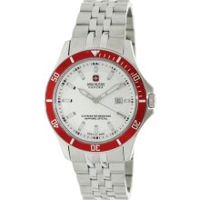 Swiss Military Hanowa Men's Flagship 06-5161-7-04-001-04 Silver Stainless-Steel Swiss Quartz Watch with White Dial