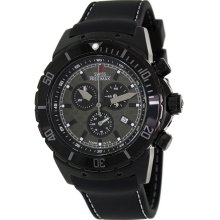 Swiss Precimax Men's Pursuit Pro Sport SP13282 Black Silicone Swiss Chronograph Watch with Grey Dial