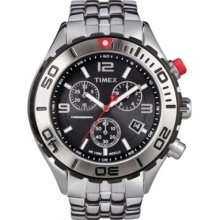 T2M759 Timex Mens Sl Series Chronograph Black Steel Watch
