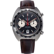 Tag Heuer Autavia Viceroy Watch Dark Brown Band Navy Dial