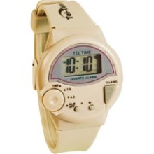 Tel Time IV Talking Watch English Unisex Tan