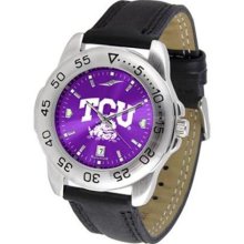 Texas Christian Horned Frogs TCU NCAA Mens Sport Anochrome Watch ...