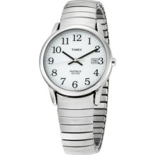 Timex Easy Reader White Dial Expansion Band Mens Watch T2h451