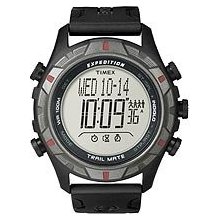Timex Expedition Trail Mate Watch - Full Size - Black/Red - timex T498
