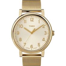 Timex Gent's Easy Reader Gold Tone Mesh Bracelet T2N598 Watch