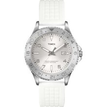 Timex Gent's Sport White Rubber Strap T2P030 Watch