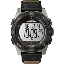 Timex Men's Expedition T49854 Brown Resin Quartz Watch with Digital Dial