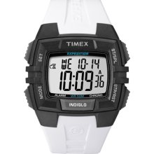 Timex Men's Expedition T49901 White Resin Quartz Watch with Digital Dial