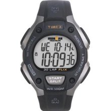 Timex Mens Ironman Black Resin Digital Sports Watch Black