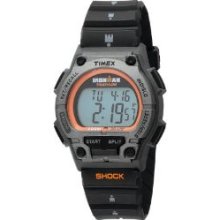 Timex Men's Ironman Classic Shock 30-Lap Black/ Orange Resin Strap Watch (Orange/Gray/Black)