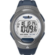 Timex Men's Ironman T5K610 Blue Resin Quartz Watch with Digital Dial