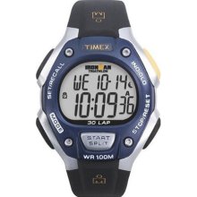 Timex Men's T5E931 Black Resin Quartz Watch with Digital Dial