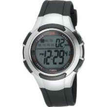 Timex Mens T5K237 1440 Sports Digital Sport Black/Silver-Tone Resin