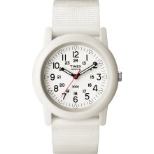 Timex Men's White Dial Quartz Nylon Strap Watch - Timex T2N260