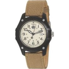 Timex T49777 Mens Beige Canvas Strap Watch