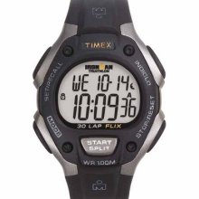 Timex T5e901 Mens Black Resin Strap Indiglo Night-light With Night-mode Watch