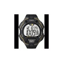 Timex T5K494 Mens Ironman 50-lap Blk and Yellow Digital