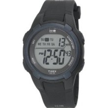 Timex Unisex T5K086 Black Resin Quartz Watch with Digital Dial