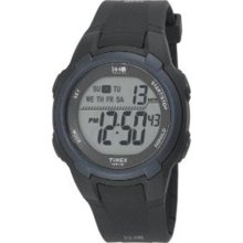 Timex Unisex T5K086 Black Resin Quartz Watch with Digital Dial ...