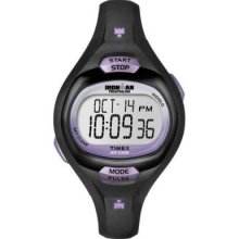 Timex Women's Ironman Quartz Oval Case Black Resin Strap Digital Watch