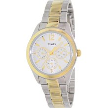 Timex Women's Kaleidoscope T2P067 Two-Tone Stainless-Steel Analog Quartz Watch with White Dial