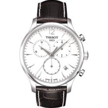 Tissot Mens Tradition Watch T063.617.16.037.00, Brown Leather Band