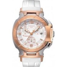 Tissot T Race Quartz White / Gold Women's Watch T048.217.27.017.00