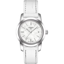 Tissot Watch, Womens White Leather Strap T0332101611100