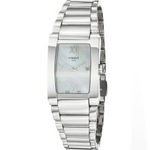 Tissot Women's 'GenerosiT' Mother of Pearl Dial Stainless Steel Watch