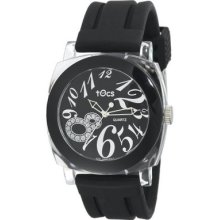 Tocs Women's 40111 Analog Round Midnight Black Watch