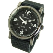 TOKYObay Mens Military Analog Stainless Watch - Gray Nylon Strap - Gray Dial - TM1045-GY