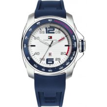 Tommy Hilfiger Mens Sport Blue Silicone Watch 1790855