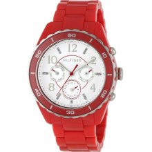 Tommy Hilfiger Sport Red Chronograph Ladies Watch 1781094 ...