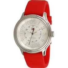 Tommy Hilfiger Women's 1781287 Casual Red Silicon Stainless Steel Watch