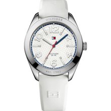 Tommy Hilfiger Women's Stainless Steel Case White Plastic Watch 1781255